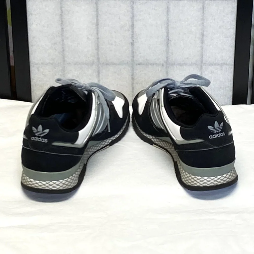 Adidas ZXZ ADV 2008 Retro Black Grey White 10.5 Lace Up Low Top Running Shoes